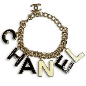 Chanel Cc Logo Chain Bracelet Metal #343248C14B